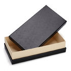Wholesale  Recyclable Biodegradable Custom logo  matte black private label gift box for wallet