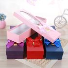 White Cardboard Luxury Paper Gift Box Flower Packing With Pvc Window