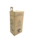 5L Portable Sharps Container , Custom Logo Sharps Box Disposal Kraft Cardboard Material