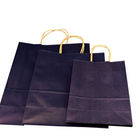 Recycled Paper Shopping Bags With Handles Customized Logo Printing